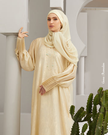 Khalish Abaya in Golden Yellow