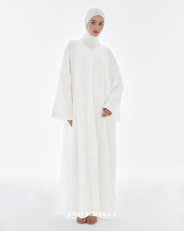 Amani Abaya in Off White