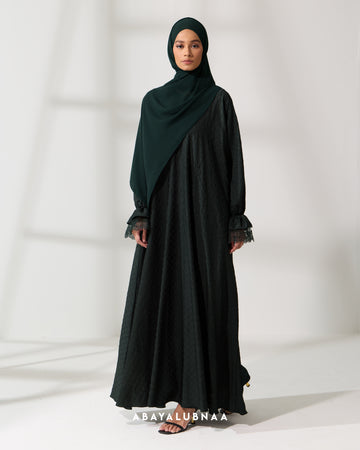 Ashley Abaya in Emerald Green