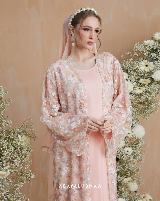 Bluebell Abaya in Peach