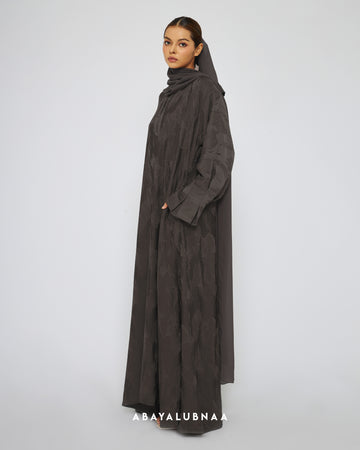 Bushra Abaya in Steel Grey