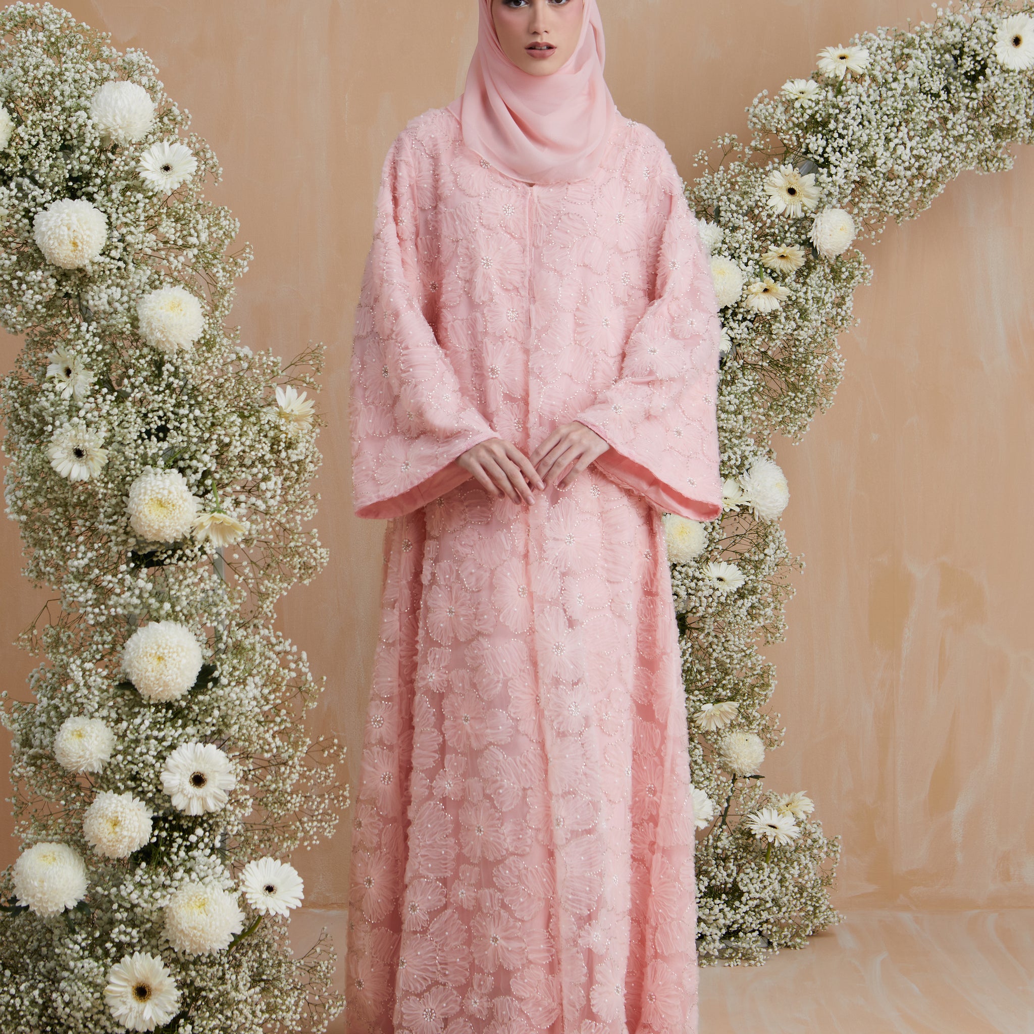 Camellia Abaya in Pink
