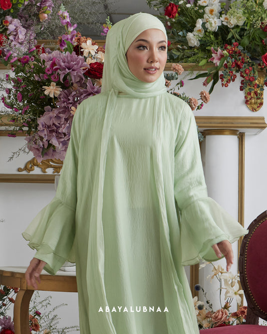 Charlotte Abaya in Mint Green