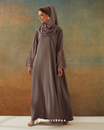 Eshaal Abaya in Dusty Purple