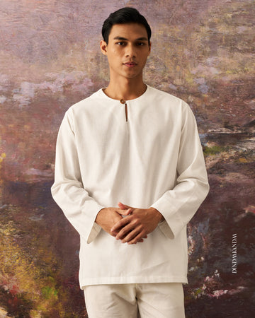 Fareed KURTA in White