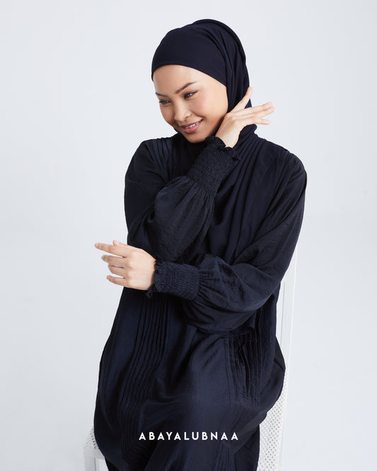 Hana Abaya in Navy Blue