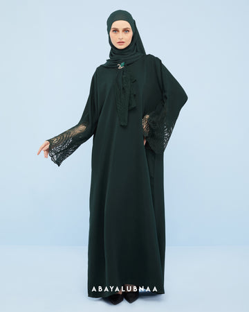 Hudaa Abaya in Emerald Green