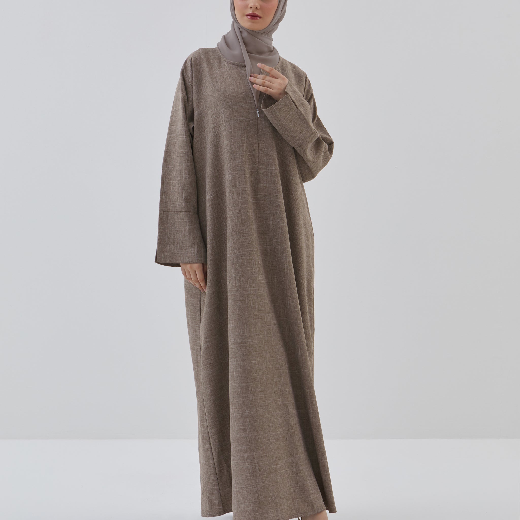 Khadija Abaya in Dark Grey