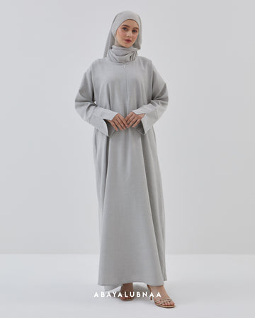 Khadija Abaya in Light Grey