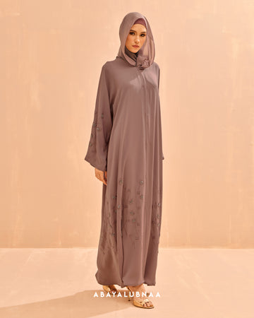 Layla Abaya in Dusty Purple