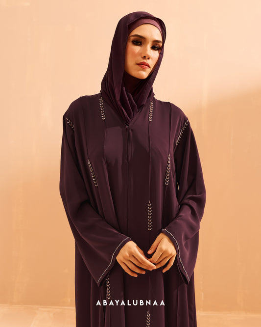 Lumina Abaya in Burgundy