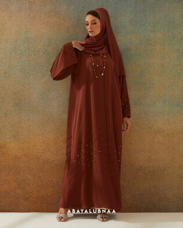 Maria Abaya in Brick Orange