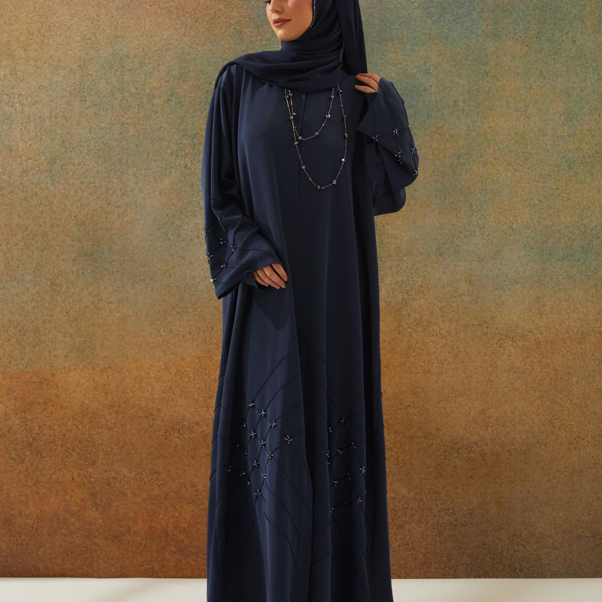 Maria Abaya in Navy Blue