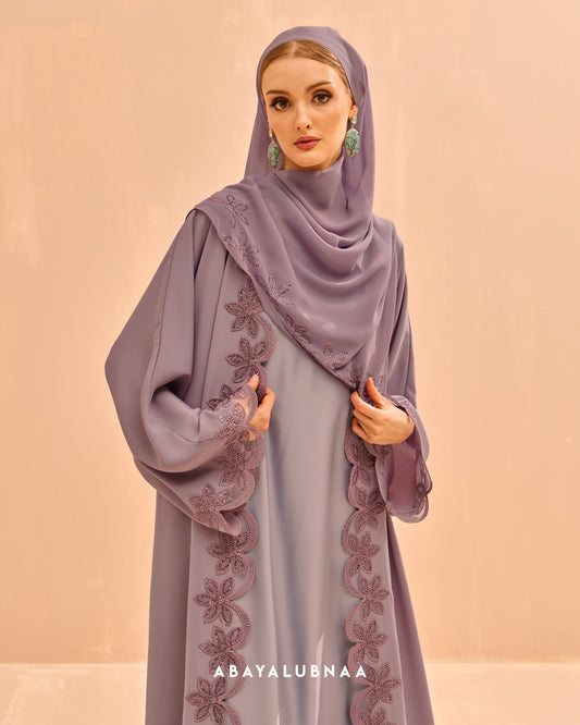 Maysaa Abaya in Dusty Purple