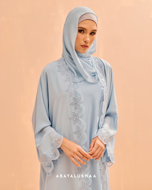 Maysaa Abaya in Skyblue