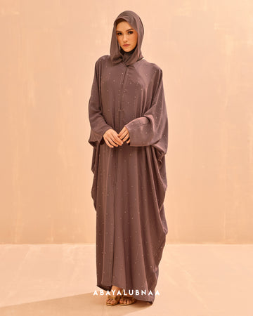 Nada Abaya in Dusty Brown