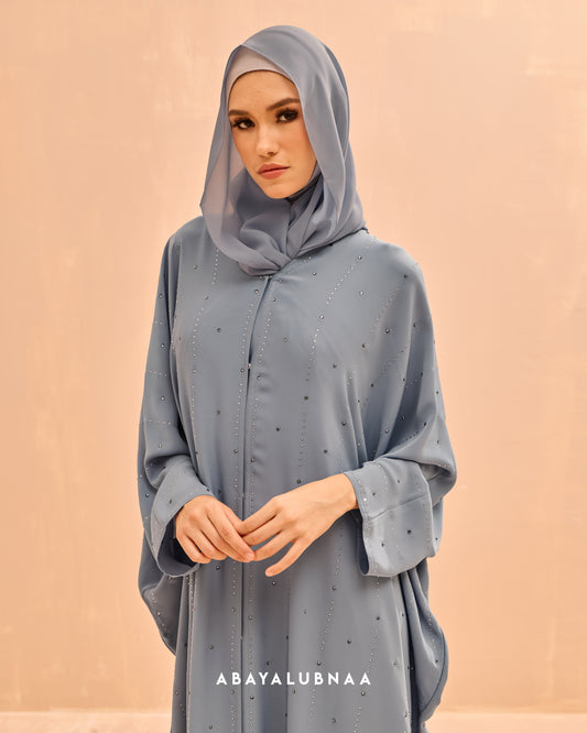 Nada Abaya in Powder Blue