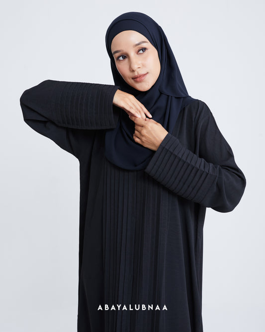 Nadya Abaya in Navy Blue