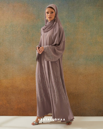 Qaisara Abaya in Purple