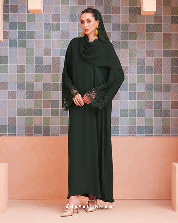 Rosalind Abaya in Emerald Green