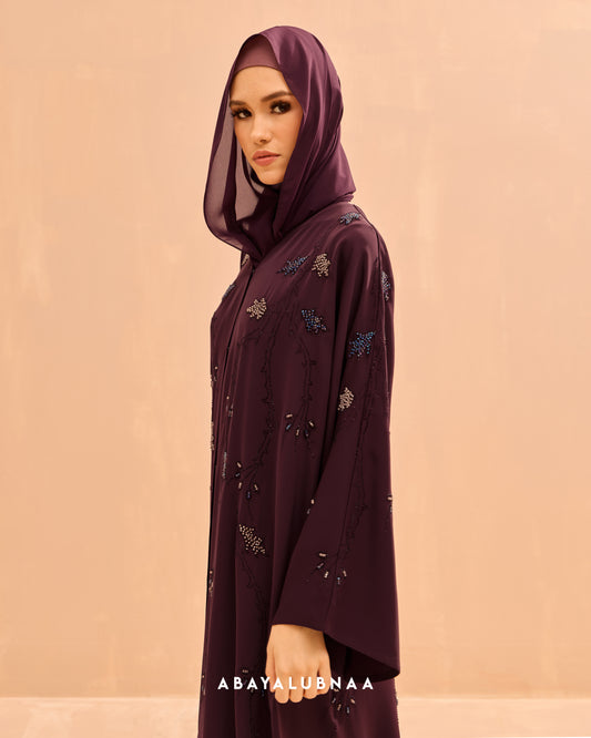 Samaya Abaya in Burgundy