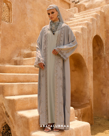 Samira Abaya in Light Grey