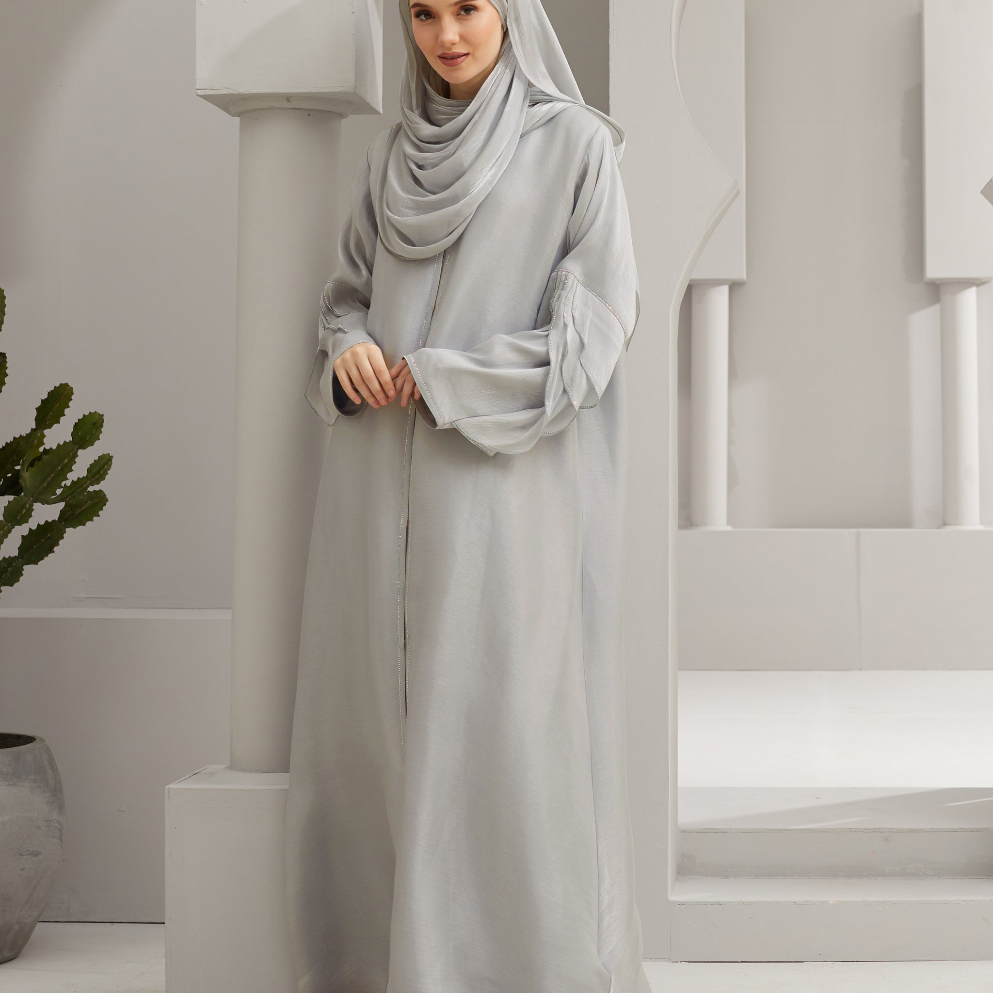 Selina Abaya in Grey