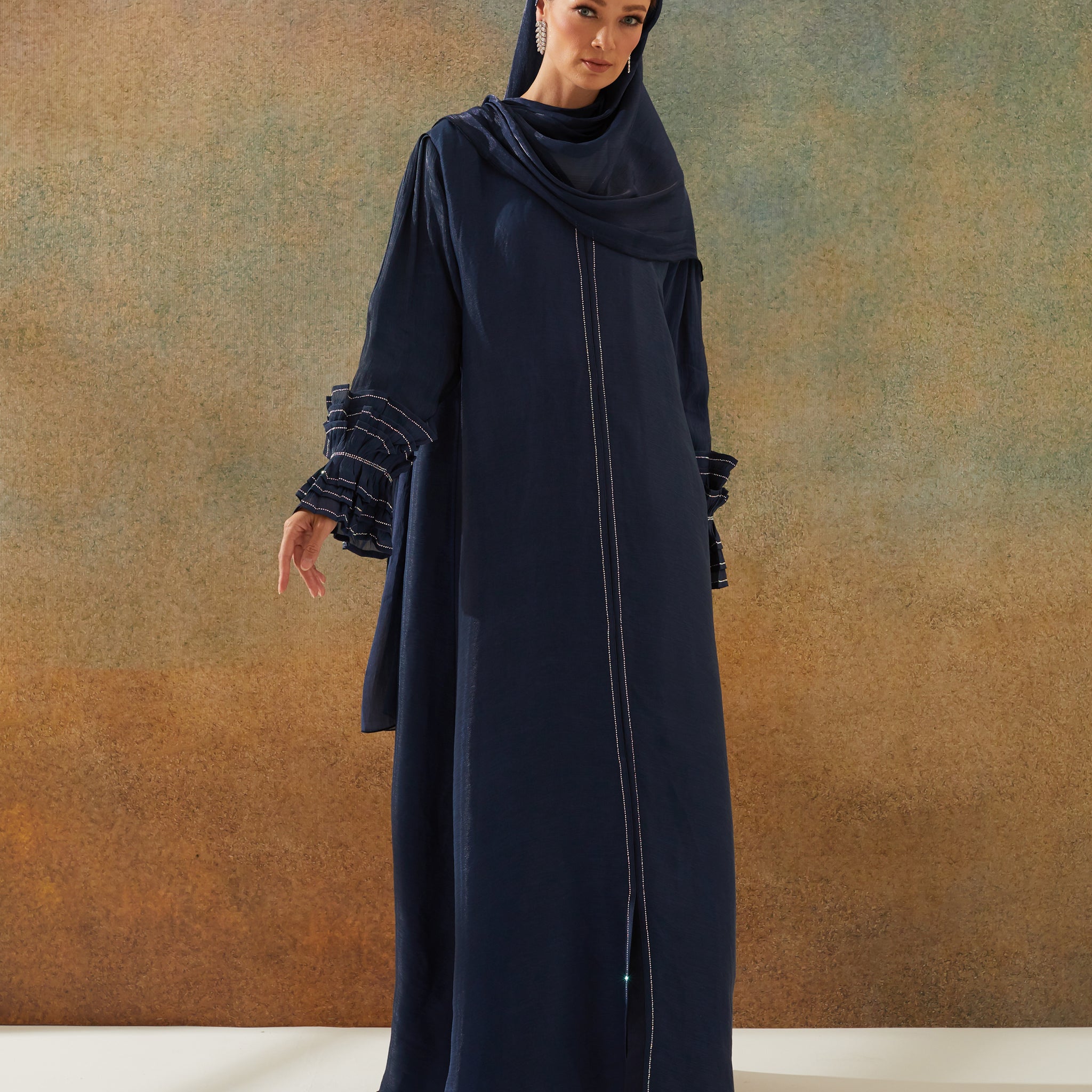 Tiffany Abaya in Navy Blue