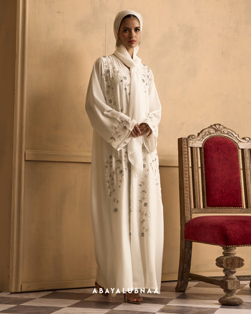 Valencia Abaya in Off White