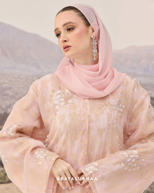 Warda Abaya in Pink