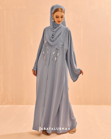 Yasmine Abaya in Powder Blue