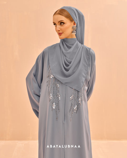 Yasmine Abaya in Powder Blue