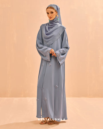 Zahira Abaya in Powder Blue