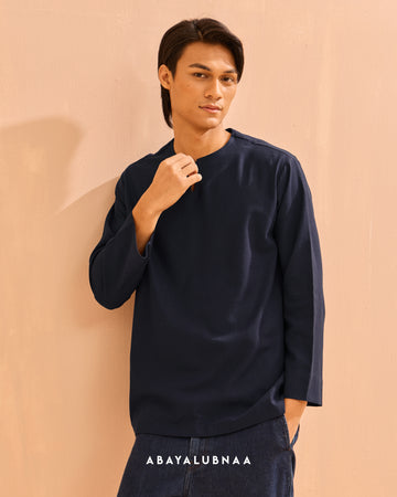 Zyn KURTA in Navy Blue