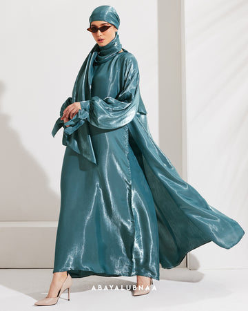 Emily Abaya in Teal Green