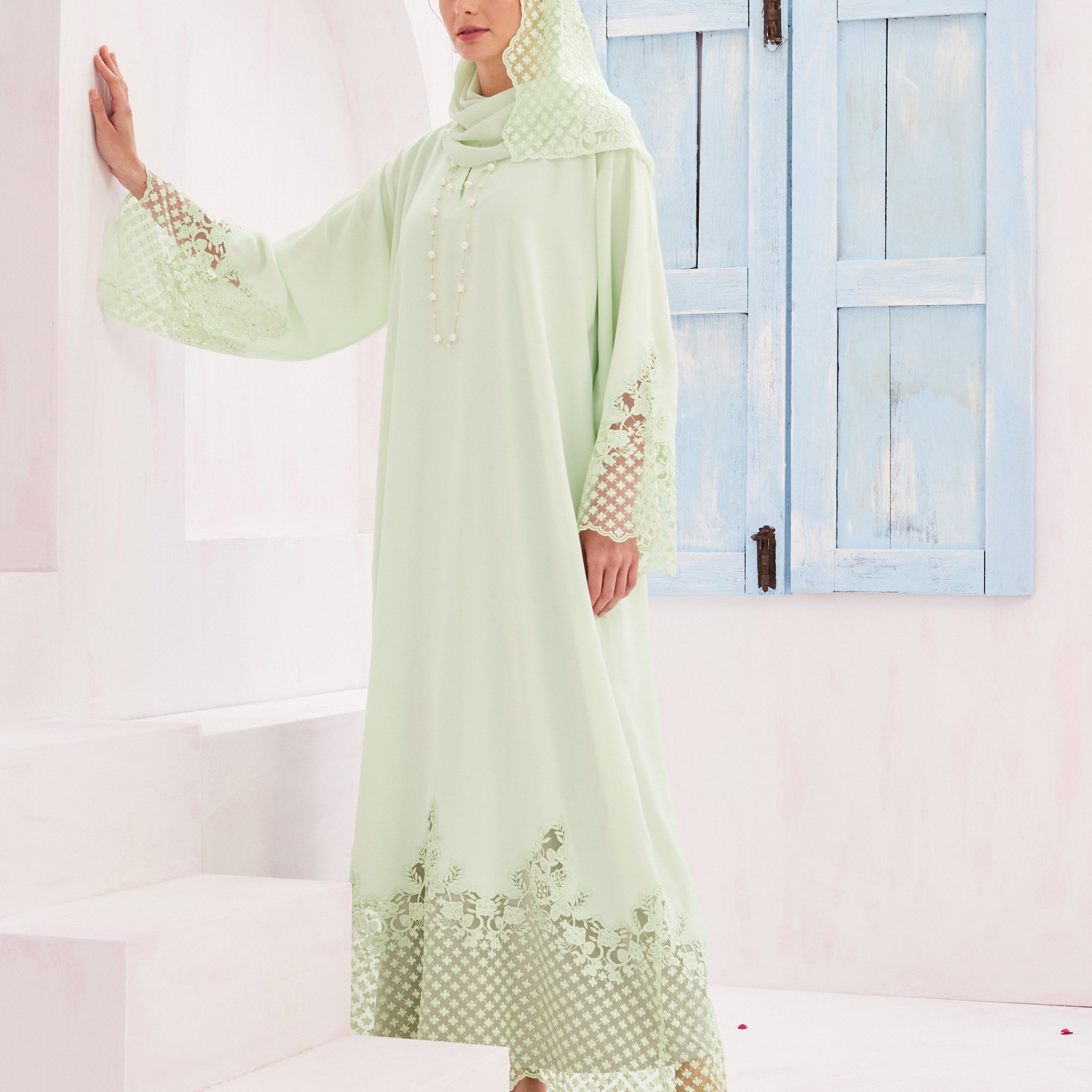 Alyssa Abaya in Light Green