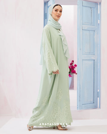 Elara Abaya in Lily Green