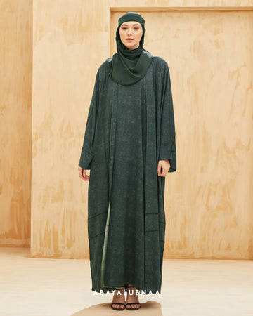 Insyira Abaya in Emerald Green