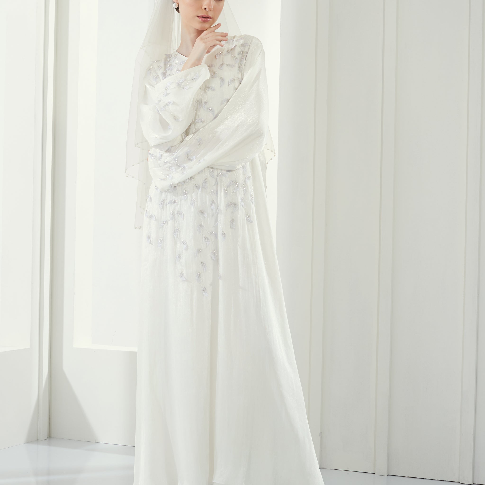 Kate Abaya in Off White