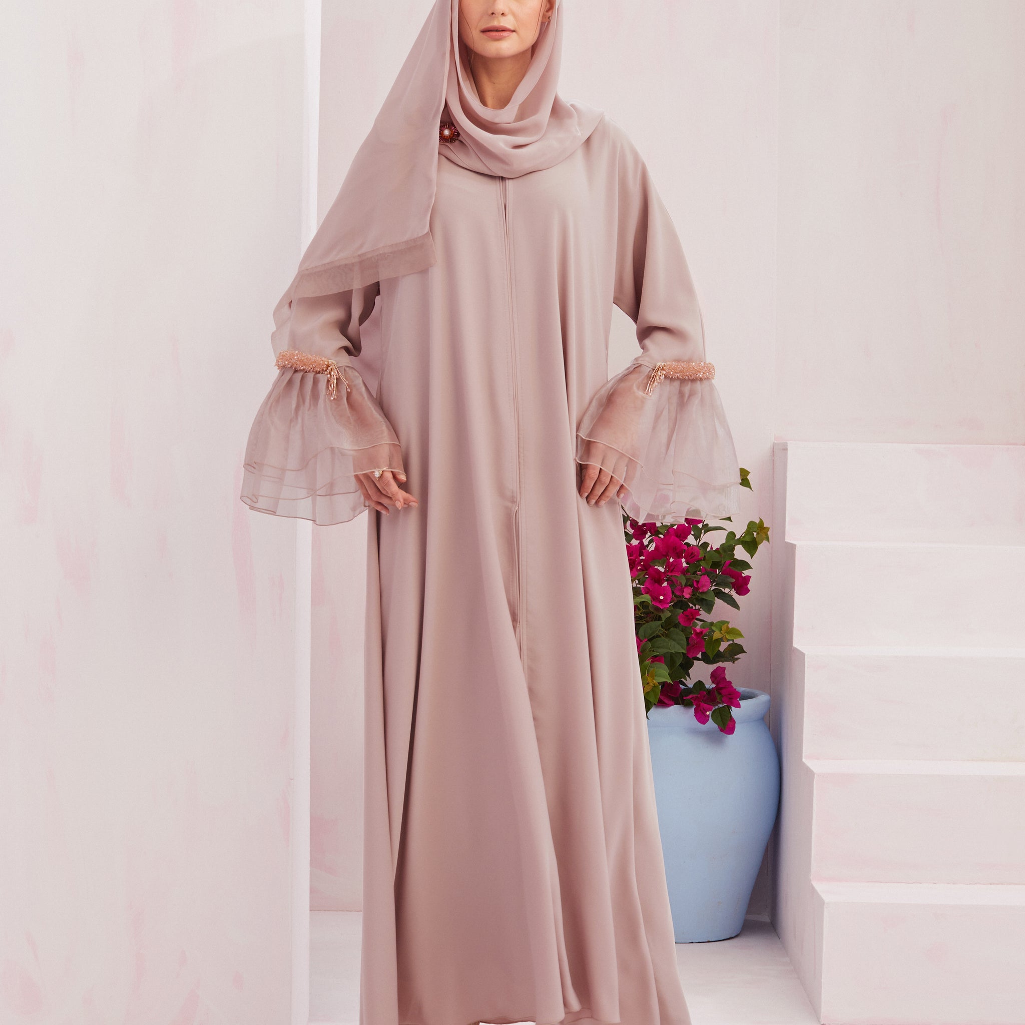 Khloe Abaya in Pastel Pink