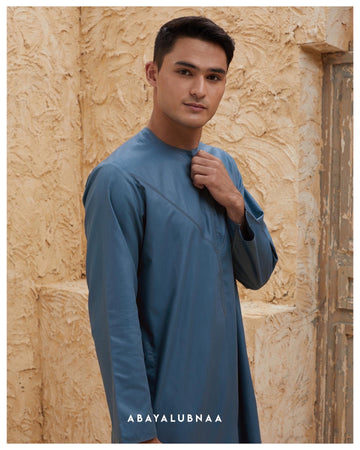 Jubah Zayn in Moroccan Blue