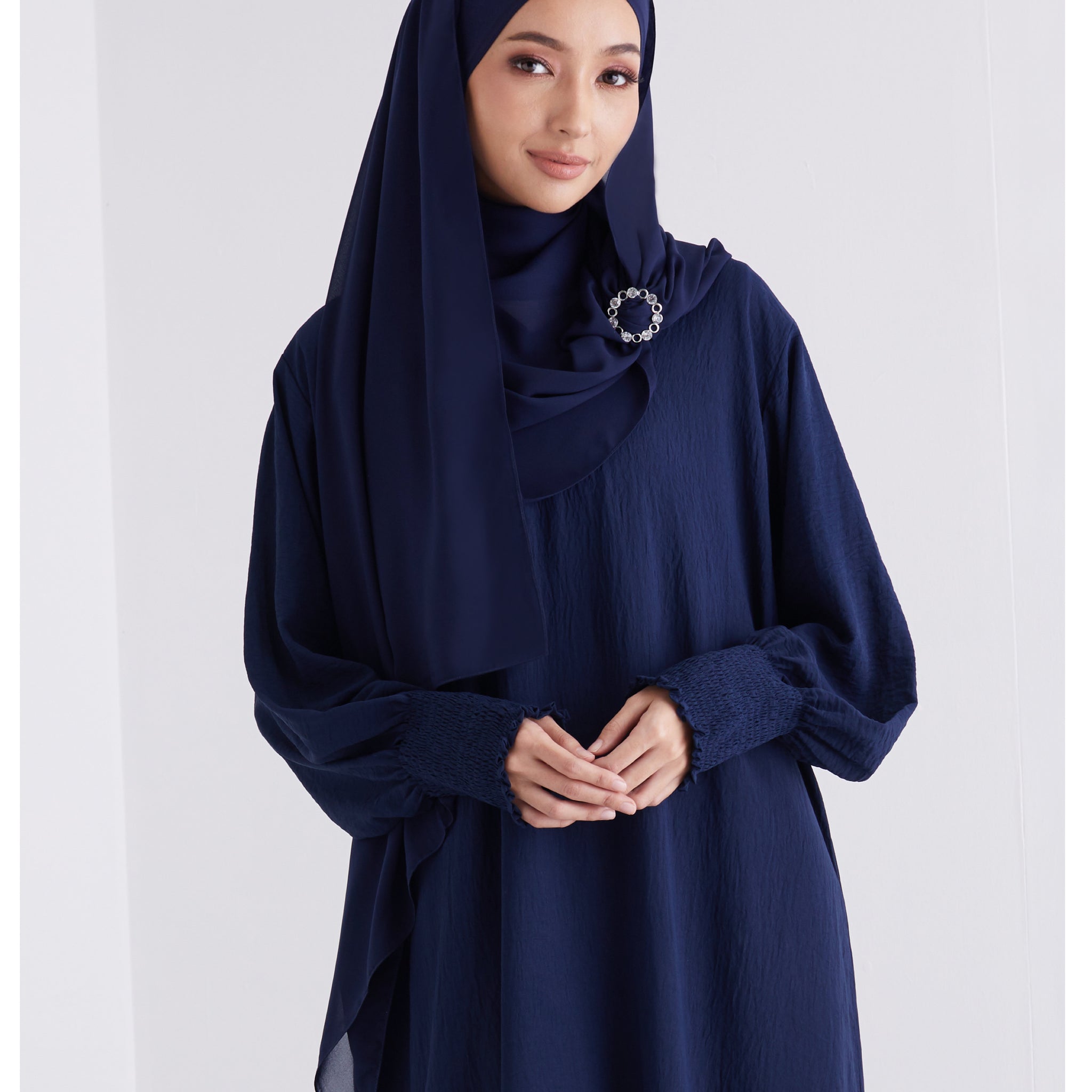 Safa Umrah in Navy Blue