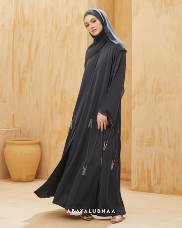 Layla Abaya in Ash Grey